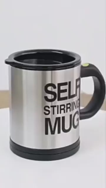 Electric Self Stirring Coffee Mug Cup Stainless Steel Automatic Self Mixing & Spinning Home Office Travel Mixer Milk Whisk Cup